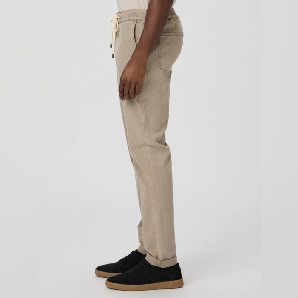PAIGE Tan Casual Drawstring Pants - Picture 4 of 13
